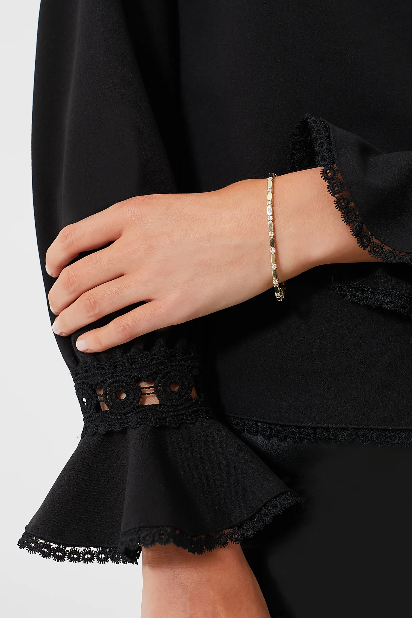 14k Gold Diamond Bracelet - Image 2