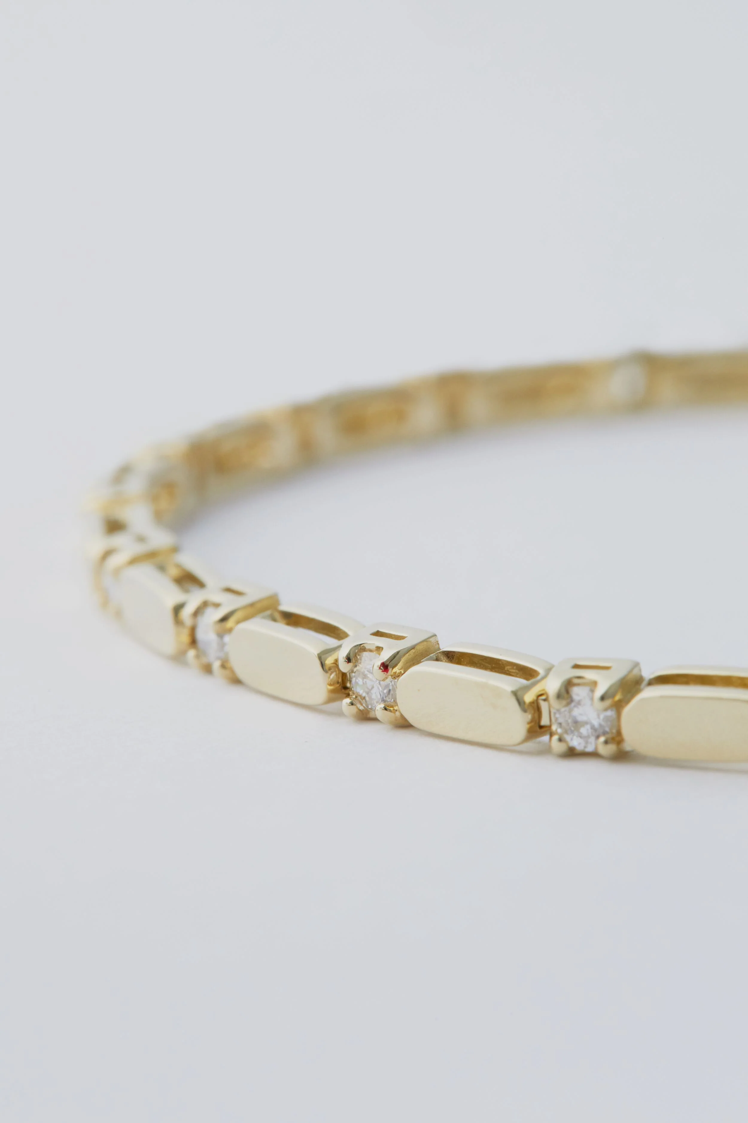 14k Gold Diamond Bracelet - Image 3