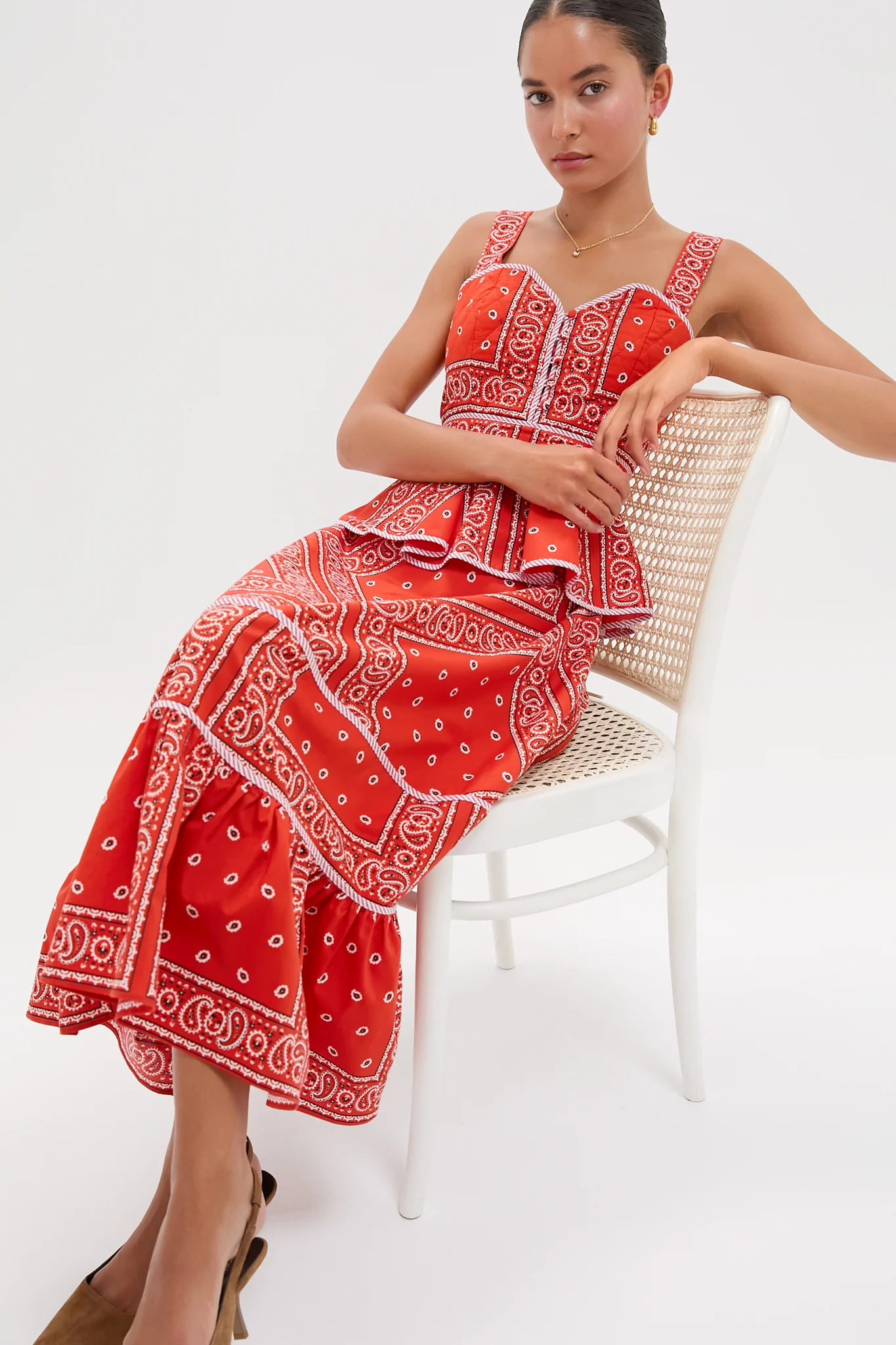 Aces Wild Red Lacey Dress - Image 5