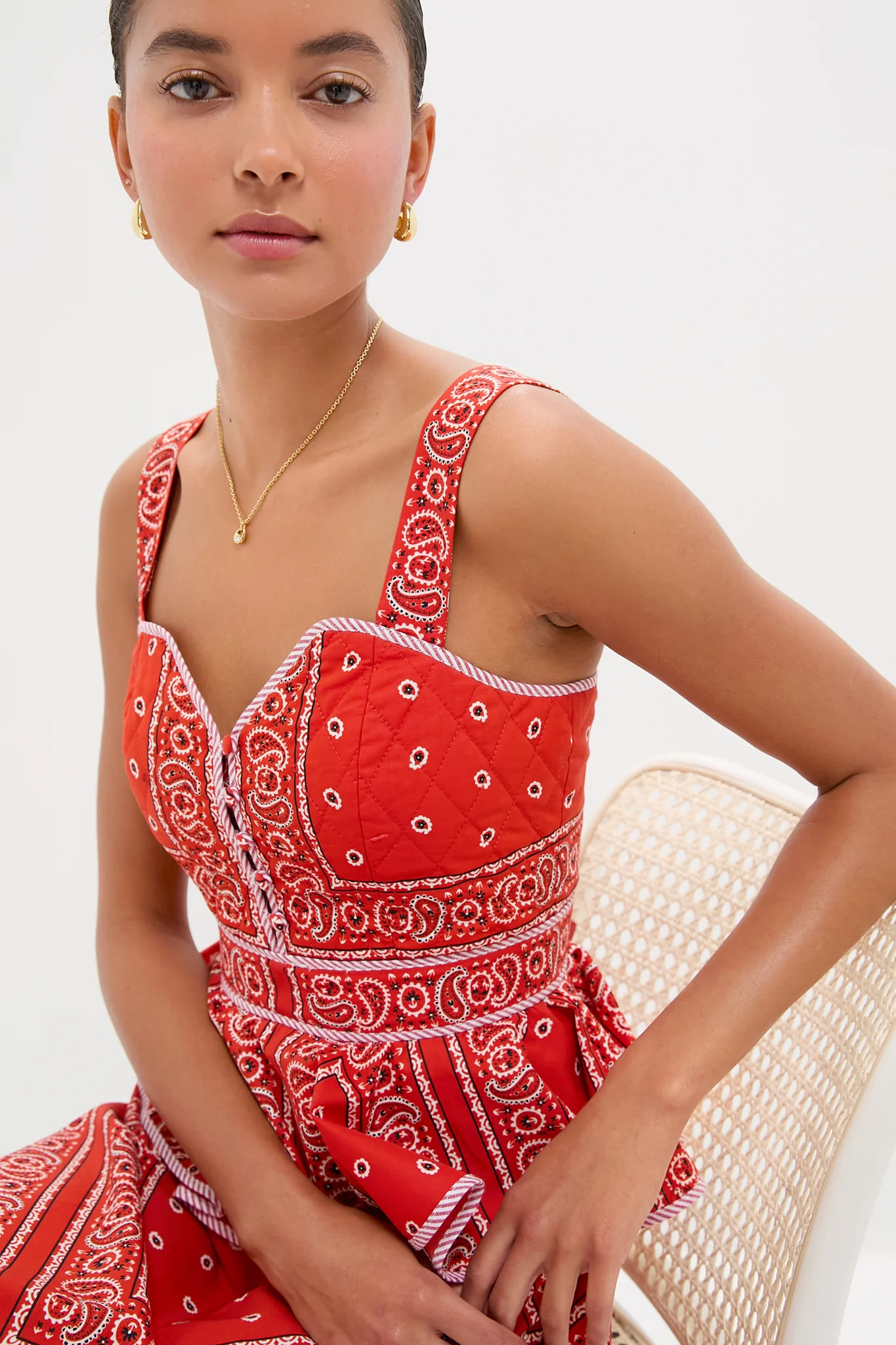 Aces Wild Red Lacey Dress - Image 6