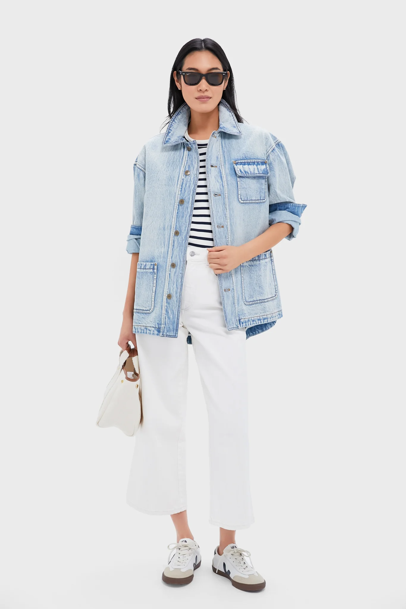 Light Wash Denim Reese Barn Jacket - Image 3