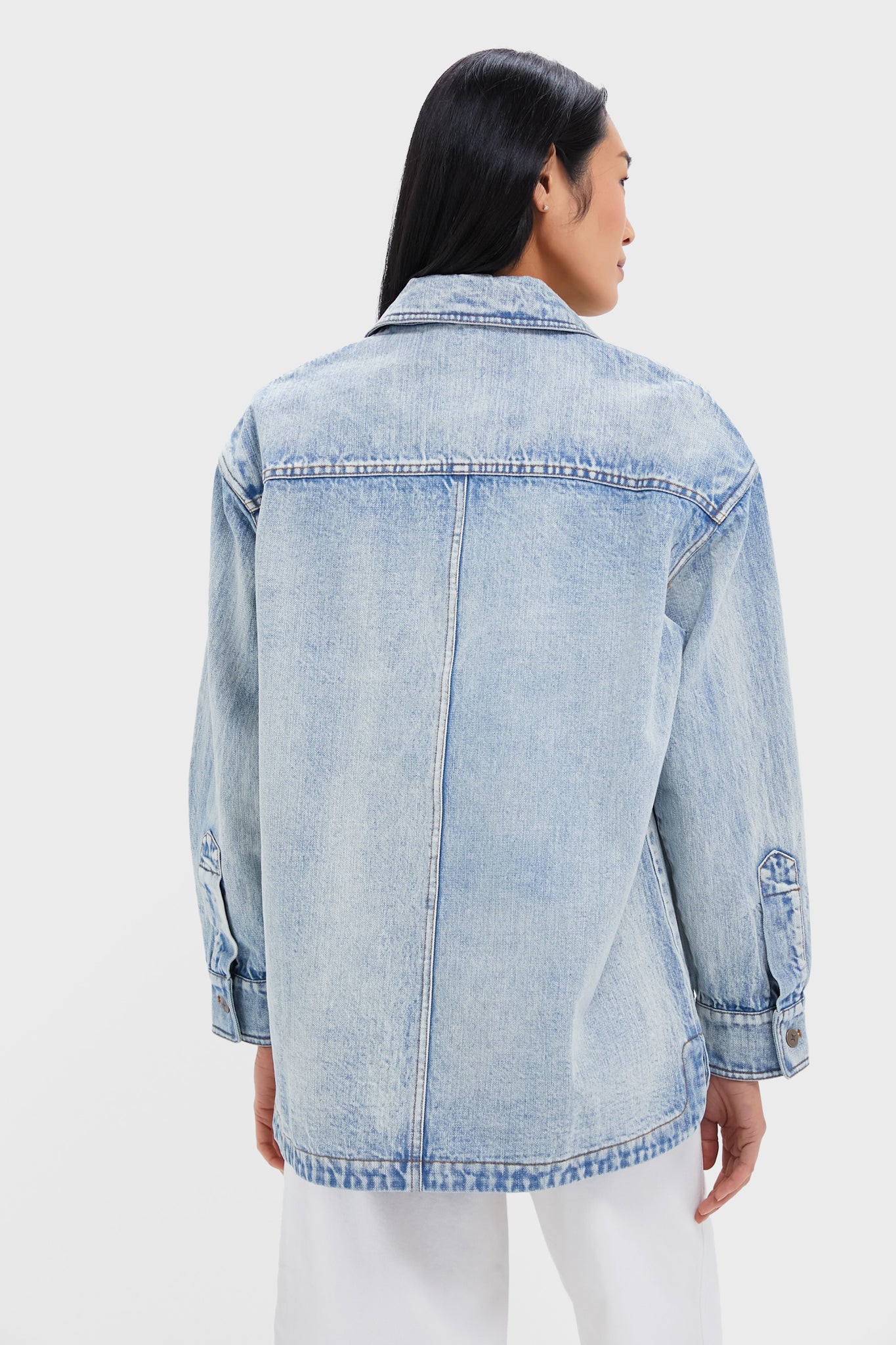 Light Wash Denim Reese Barn Jacket - Image 5
