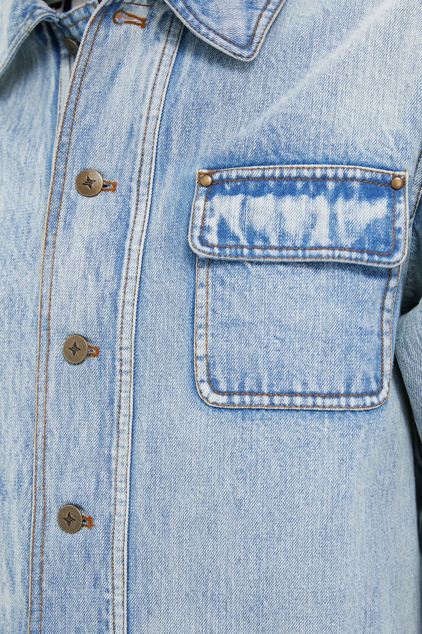 Light Wash Denim Reese Barn Jacket - Image 6