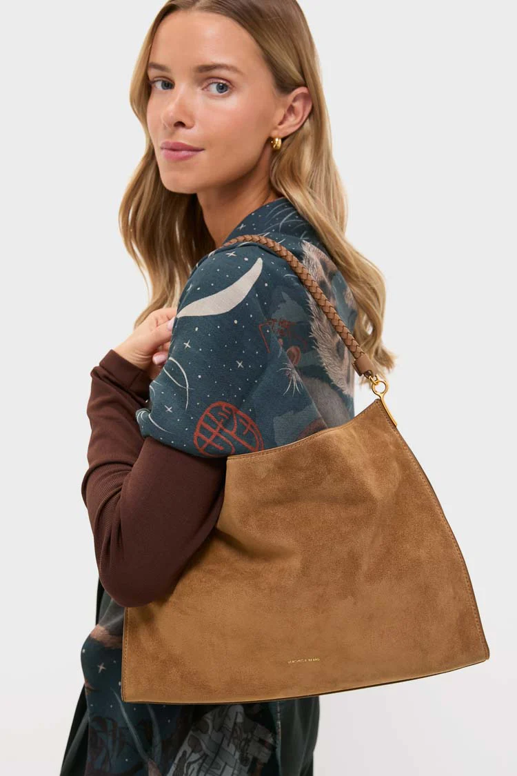 Acorn Suede Veronica Beard Vida Hobo - Image 2