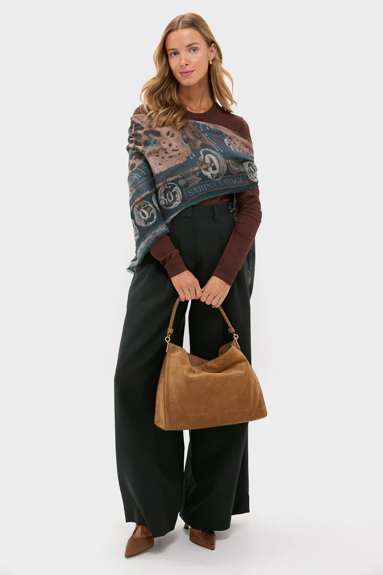 Acorn Suede Veronica Beard Vida Hobo - Image 3