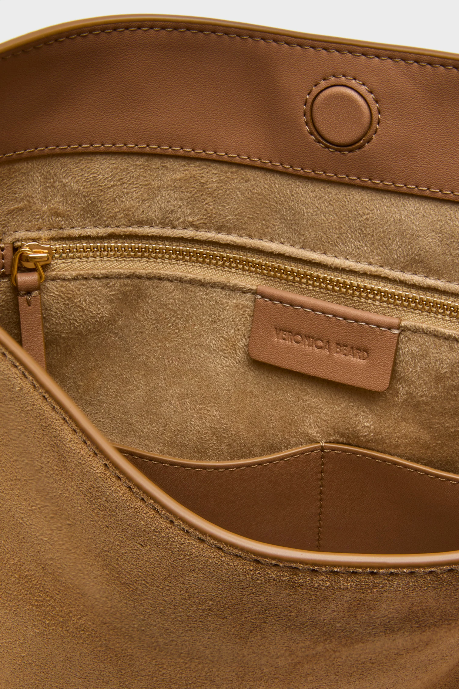 Acorn Suede Veronica Beard Vida Hobo - Image 5