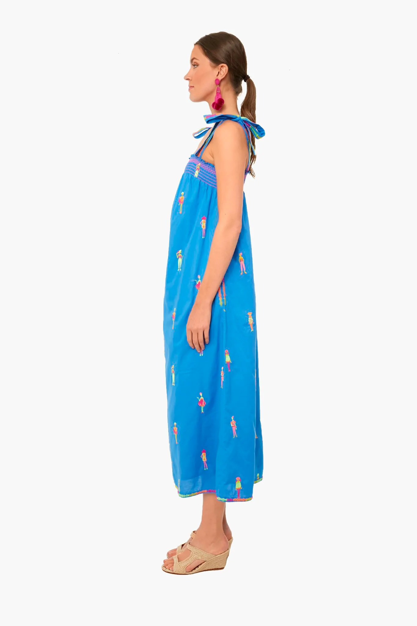Africa Blue Hot Lips Dress - Image 3