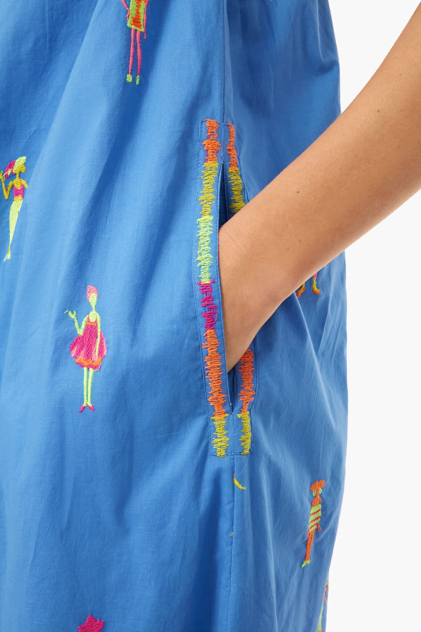 Africa Blue Hot Lips Dress - Image 5