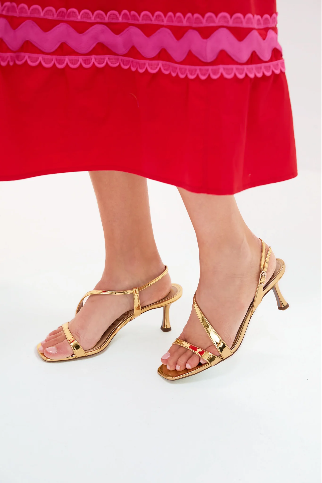 Amber Gold Prance Heels - Image 2