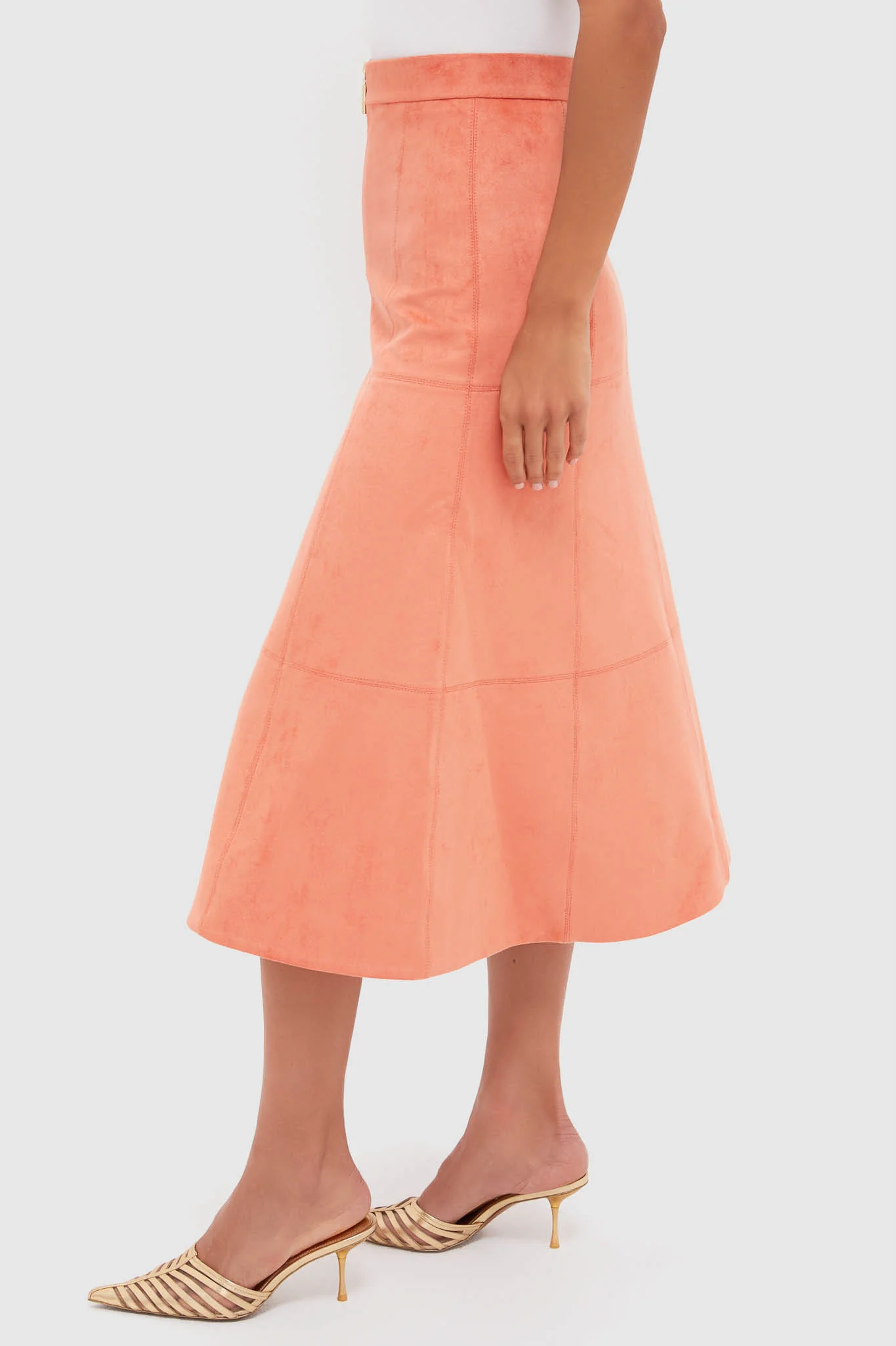 Amber Suede Bently Midi Skirt - Image 3