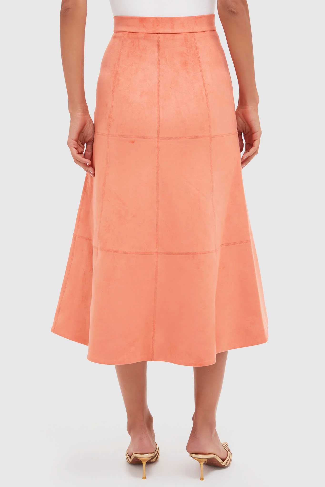 Amber Suede Bently Midi Skirt - Image 4