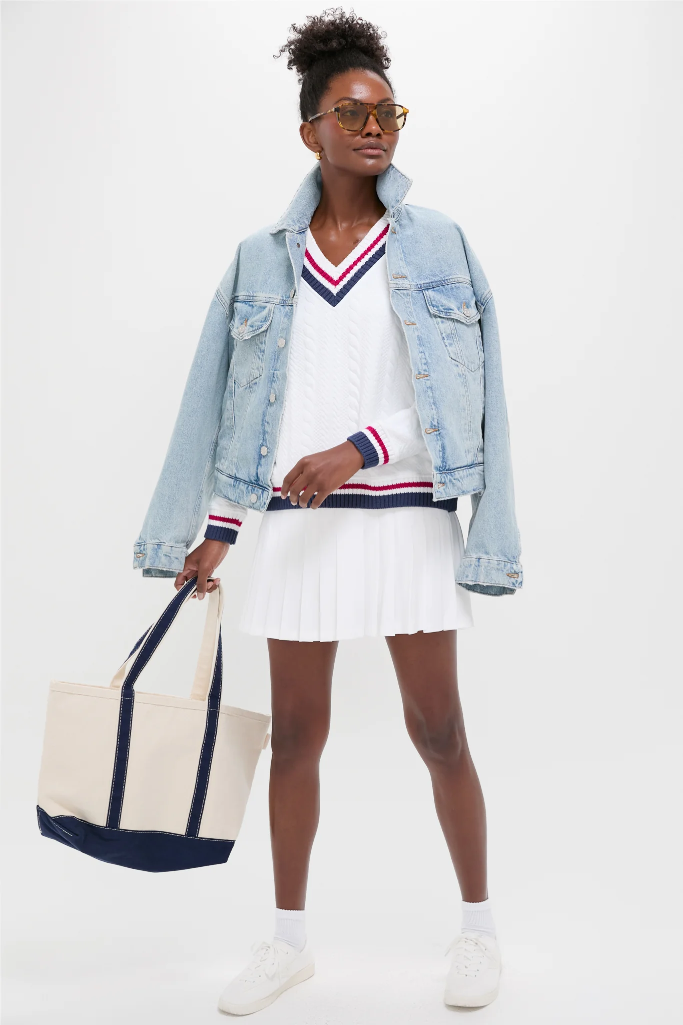 Americana Cable Turner Pullover - Image 3