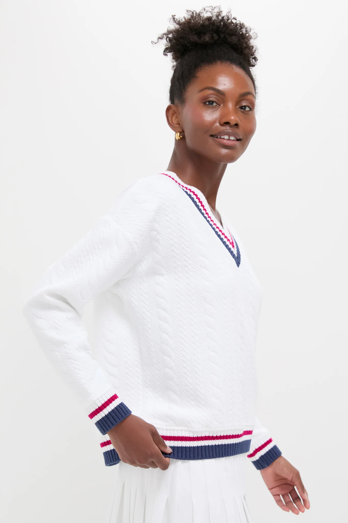 Americana Cable Turner Pullover - Image 4