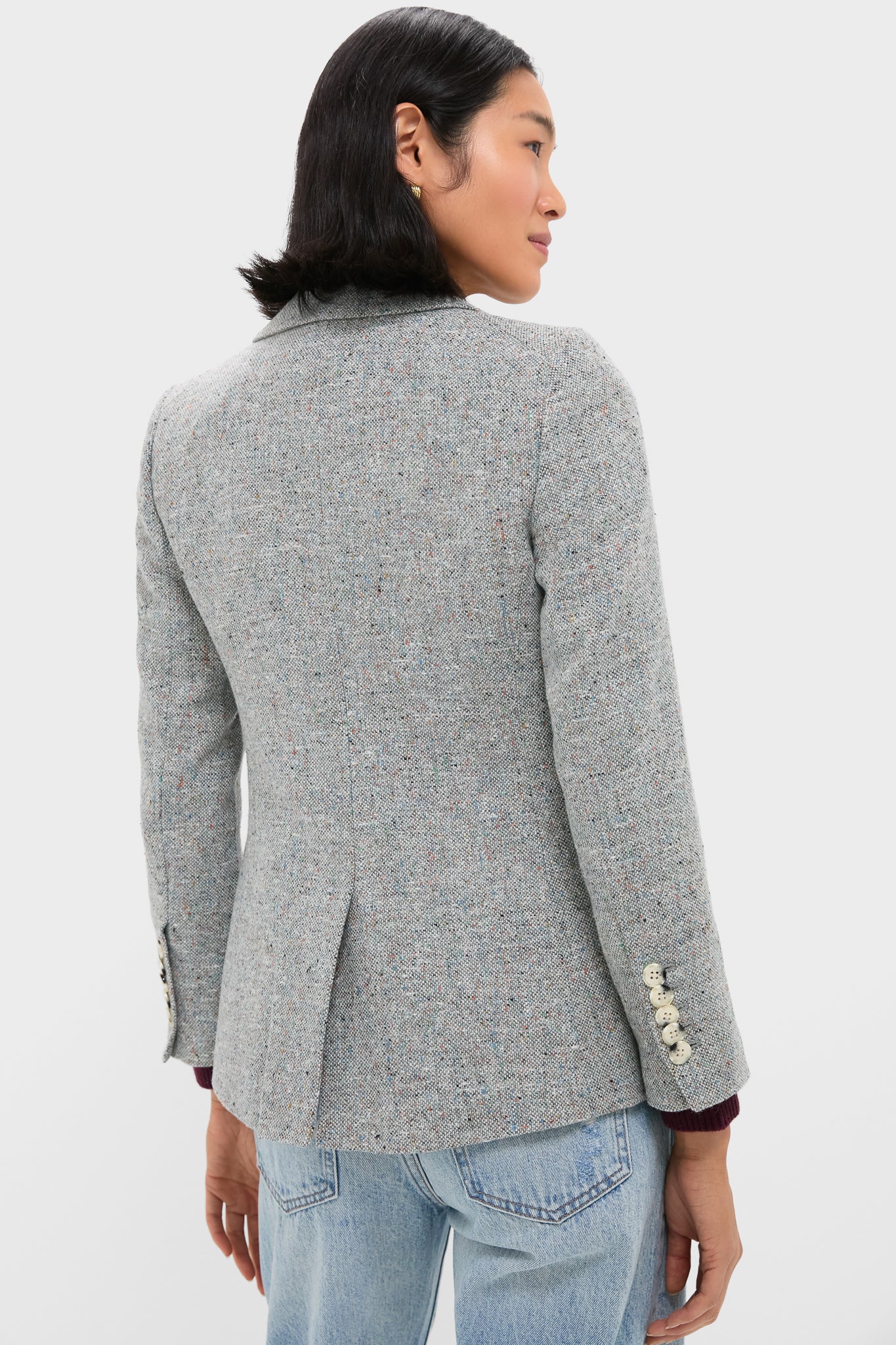 Antique Blue Melange Healy Dickey Jacket - Image 4