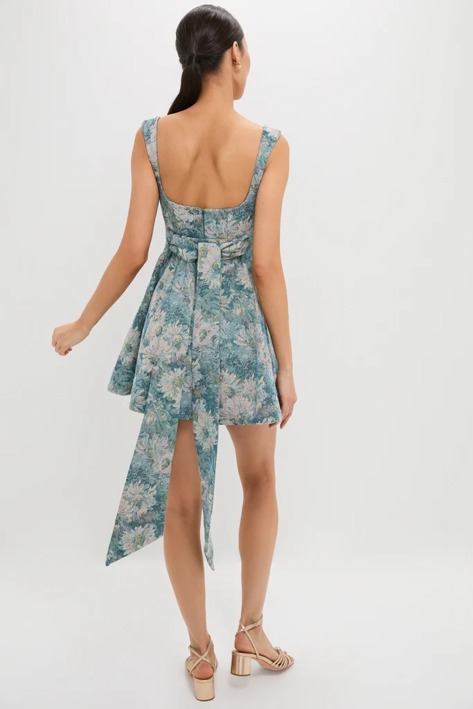 Aquarelle Jacquard Rue Mini Dress - Image 4