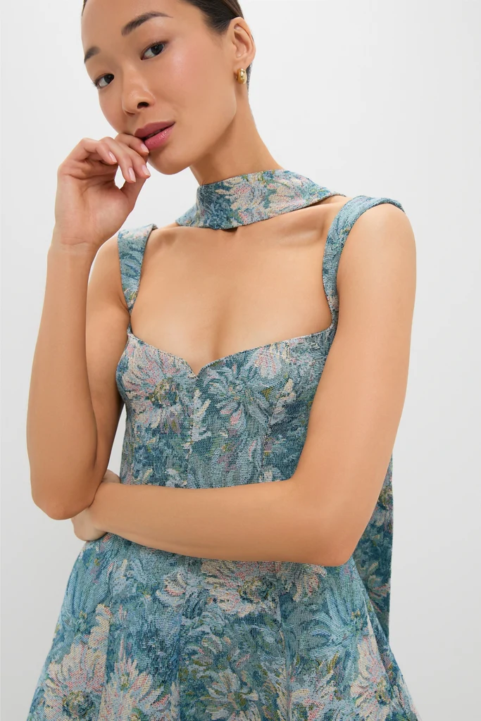 Aquarelle Jacquard Rue Mini Dress - Image 5