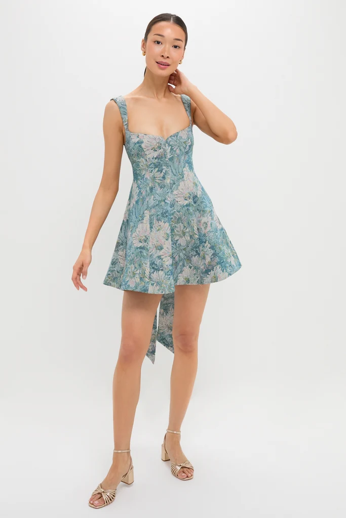 Aquarelle Jacquard Rue Mini Dress - Image 6