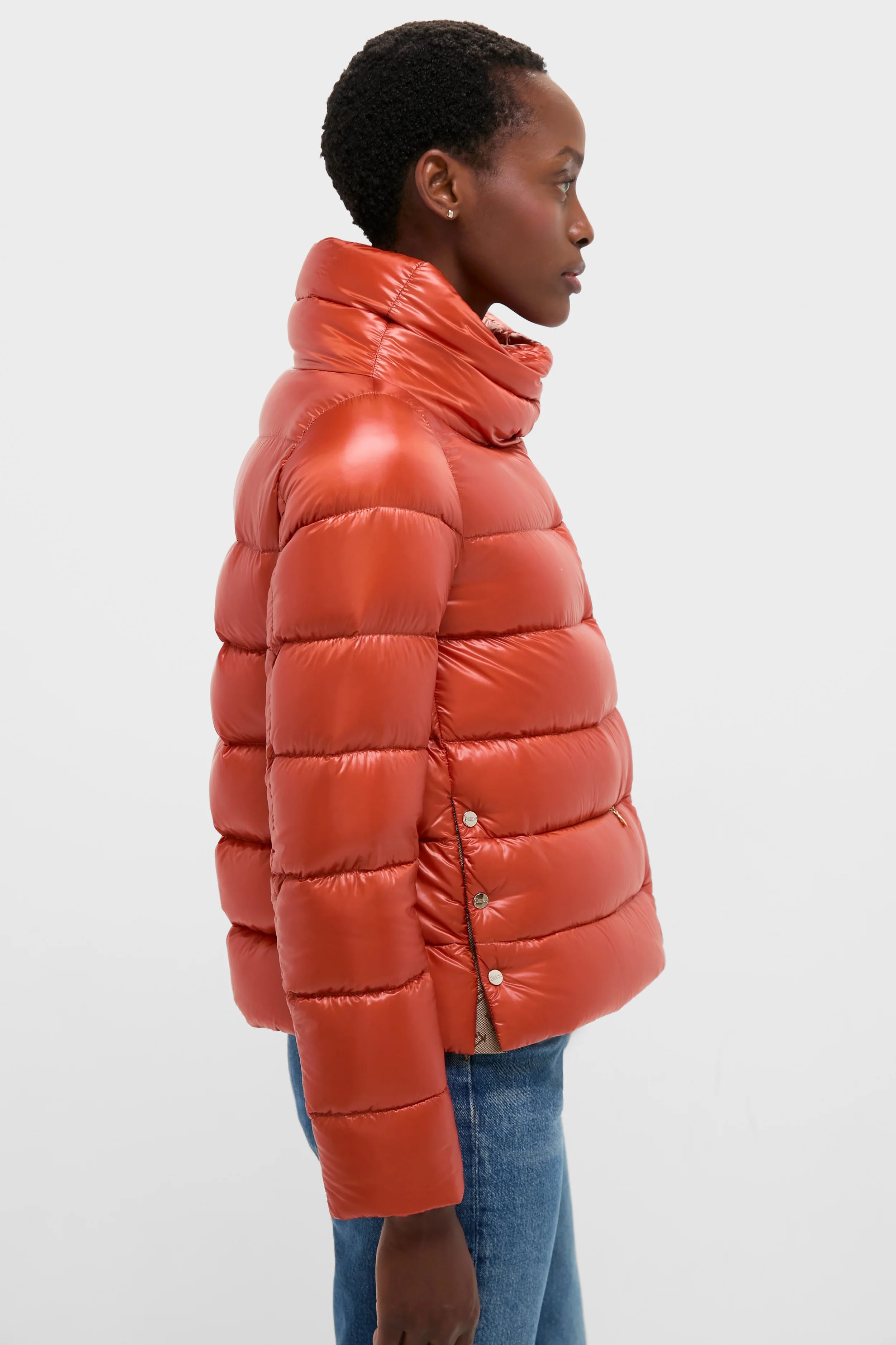 Arancione Nylon Ultralight Jacket - Image 3