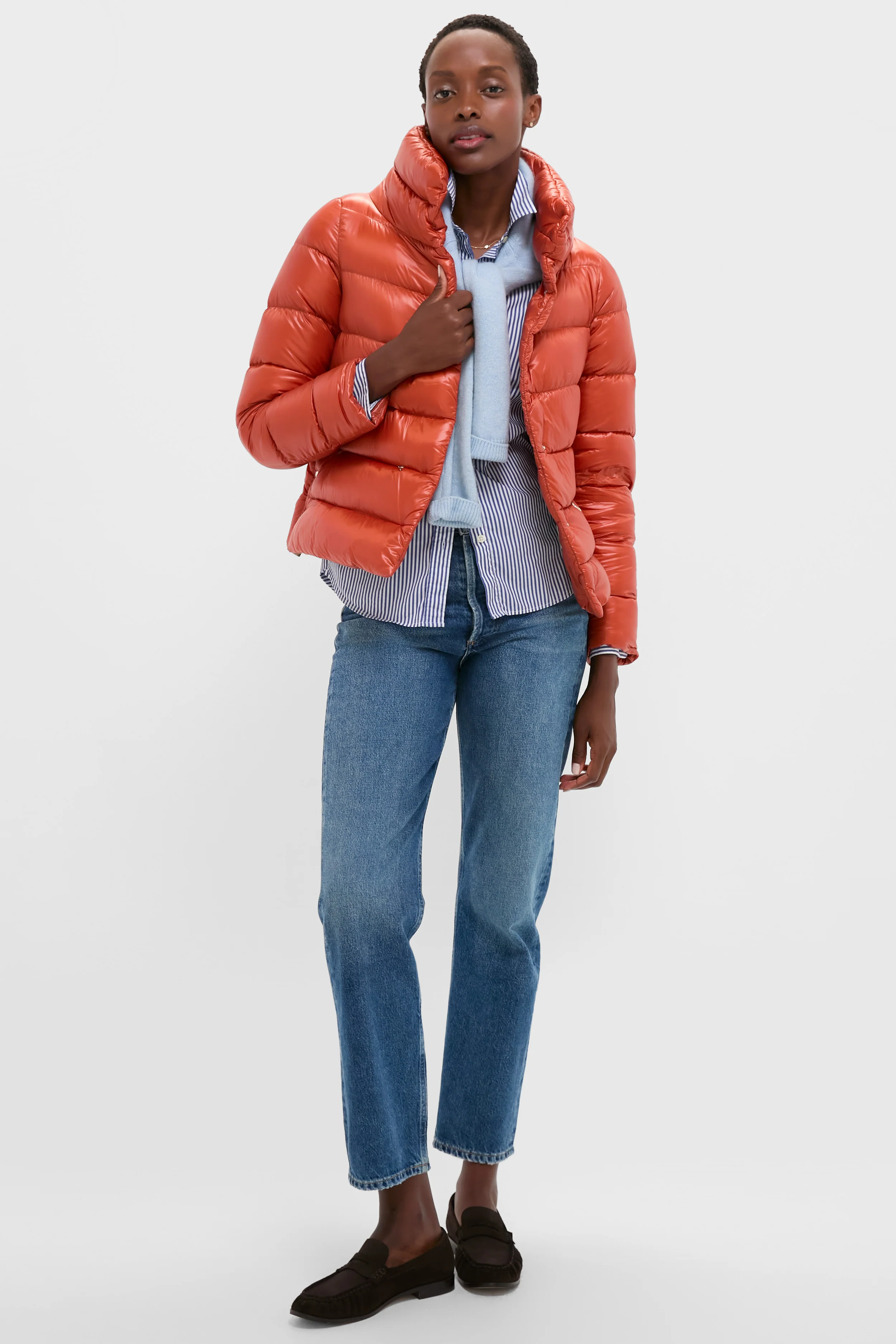 Arancione Nylon Ultralight Jacket - Image 6