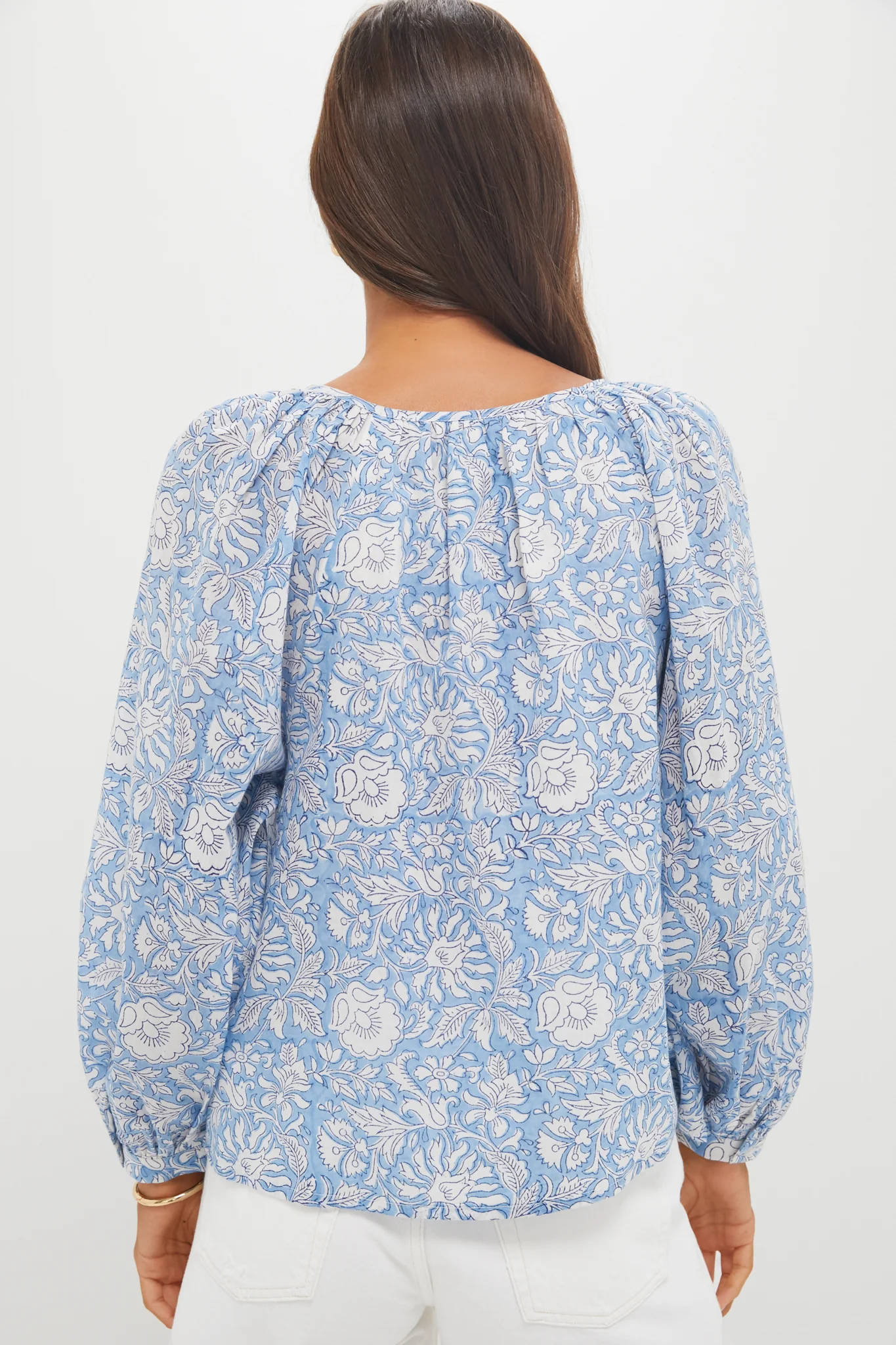 Arbor Blissful Blue Organic Frances Blouse - Image 4