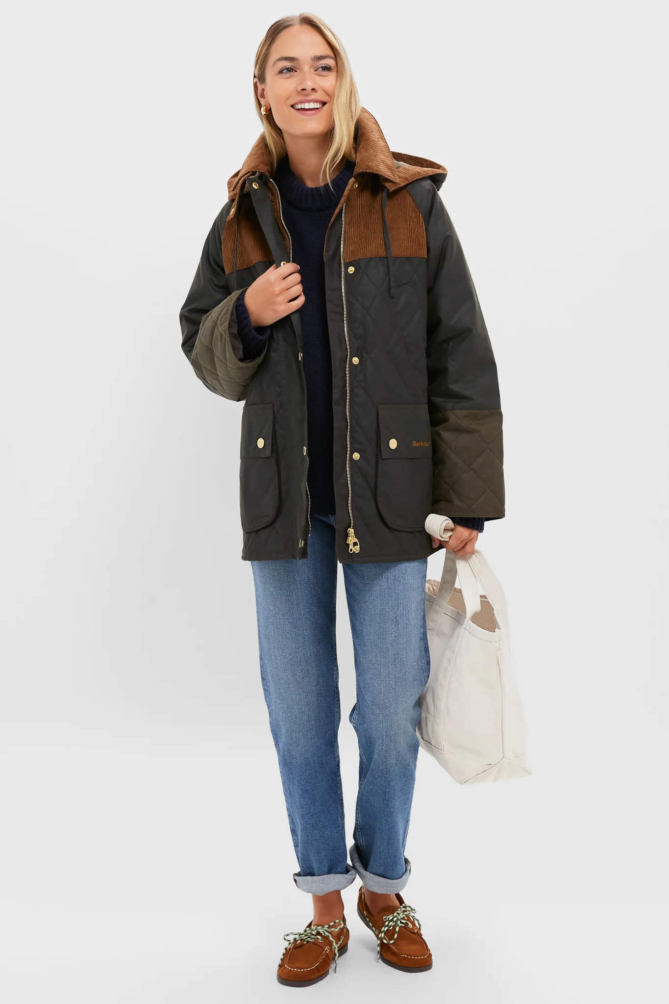 Archive Olive and Beech Imelda Wax Jacket - Image 2