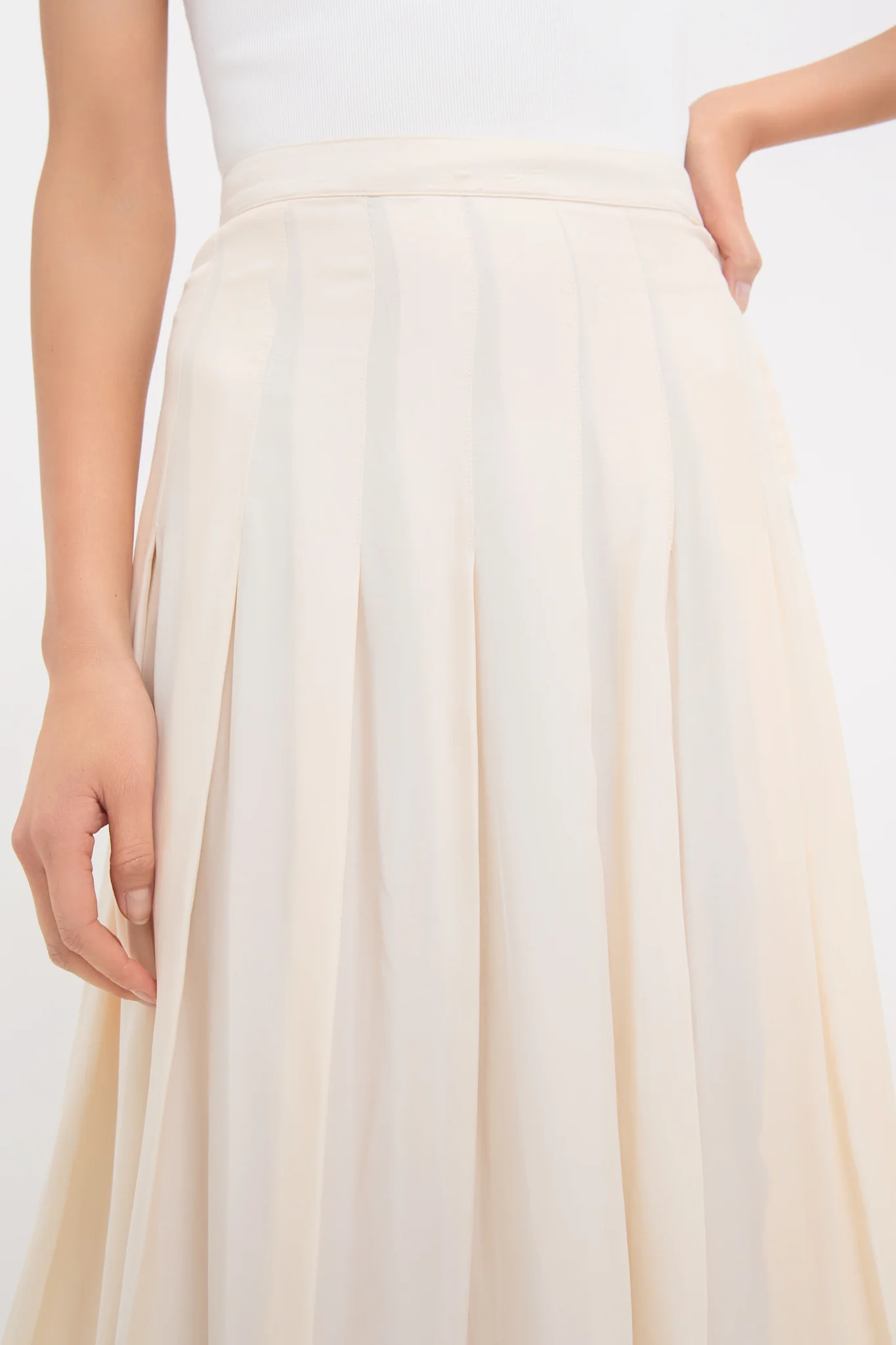 Arctic Wolf Atelier Pleated Maxi Skirt - Image 6