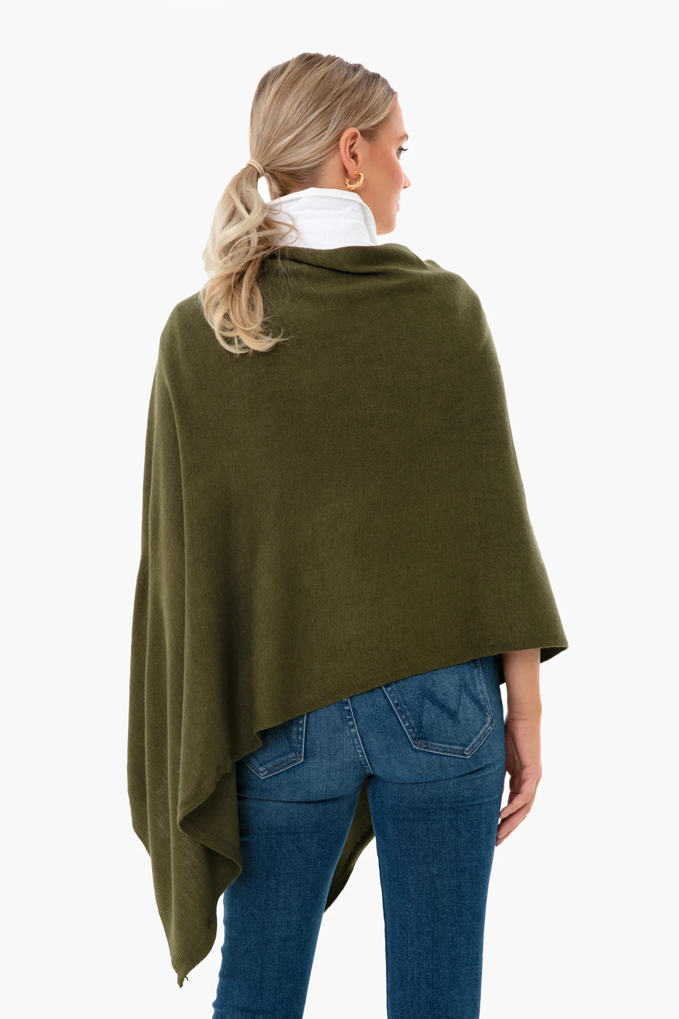 Army Green Monterey Poncho - Image 3