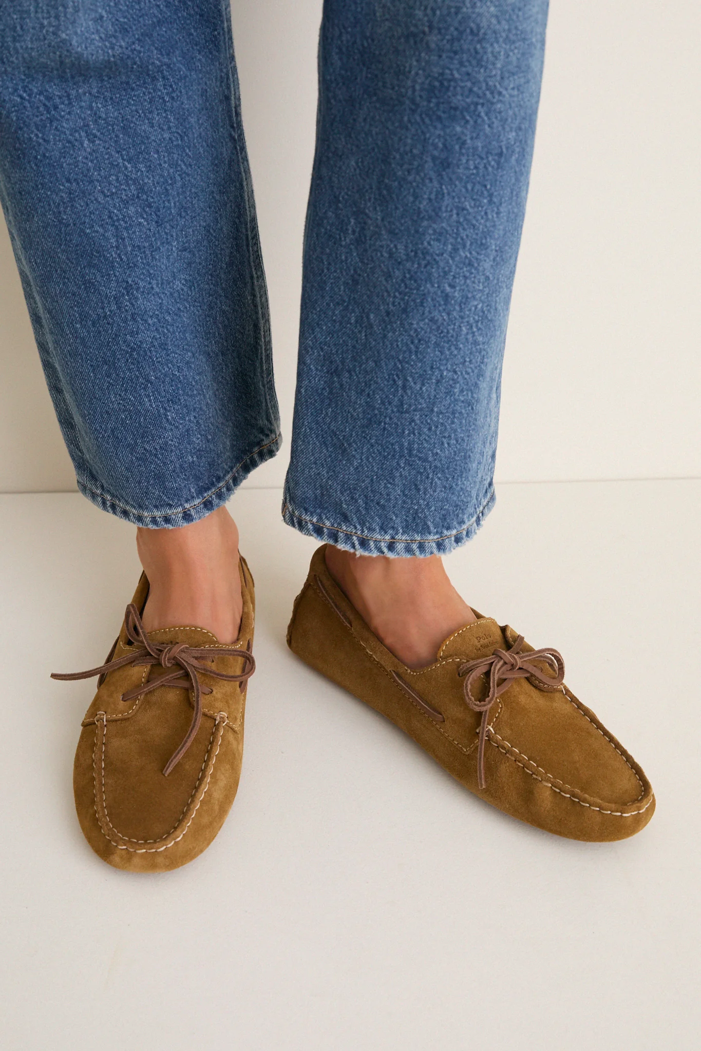 Artichoke Suede Driver Flats - Image 2