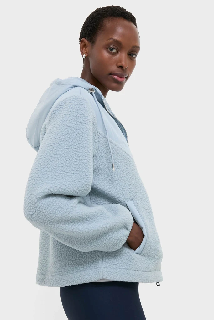 Ashley Blue Rosia Fleece Hoodie - Image 3