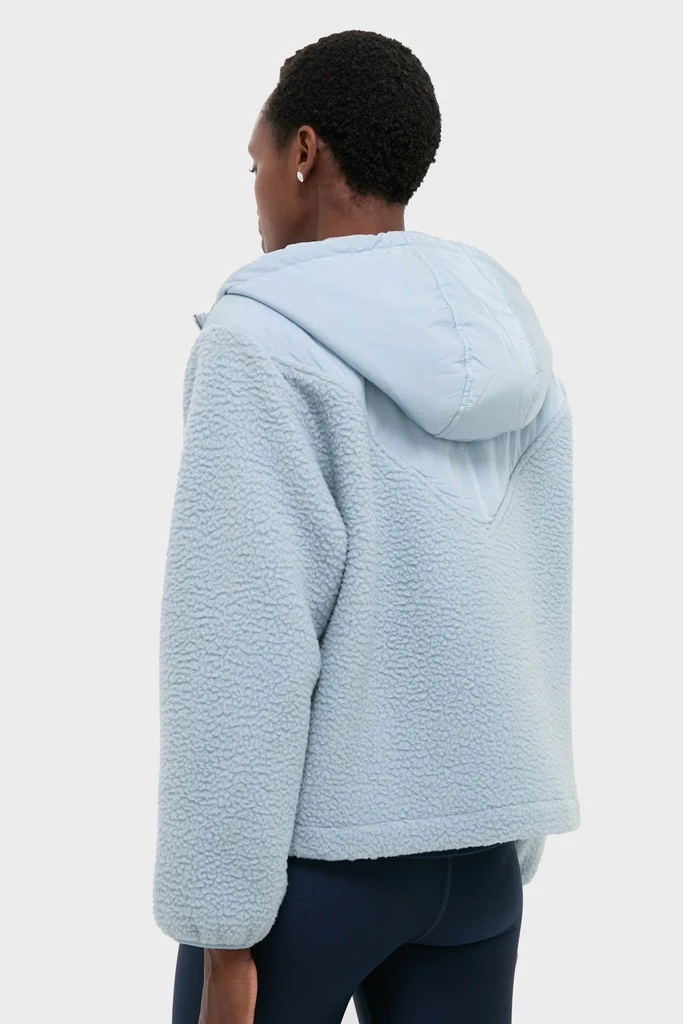 Ashley Blue Rosia Fleece Hoodie - Image 4
