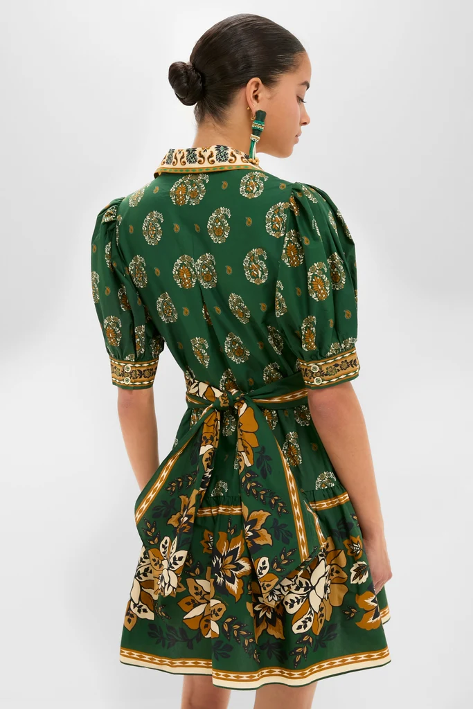 Ayla Green Mini Dress - Image 4