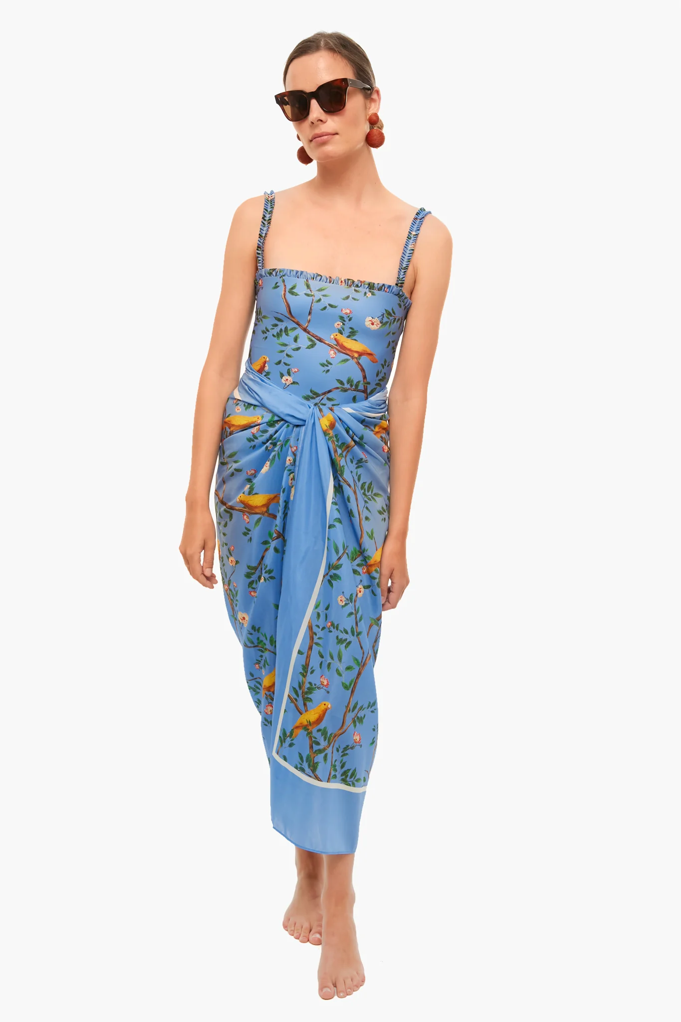 Azul Cotton Silk Lavanda Pareo - Image 2