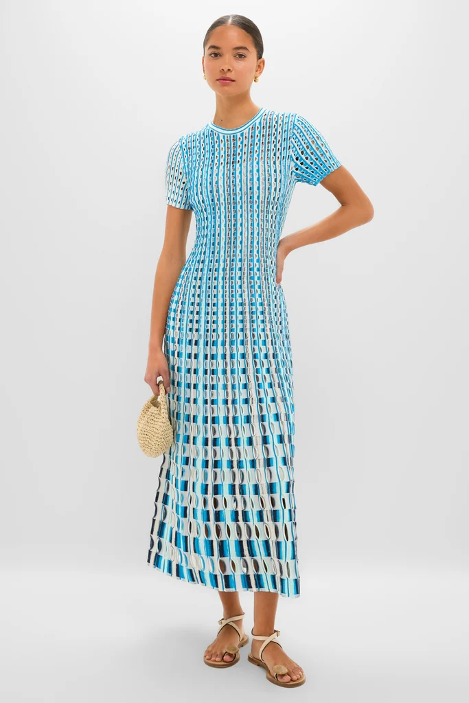 Azure Multi Zaida Midi Dress - Image 2