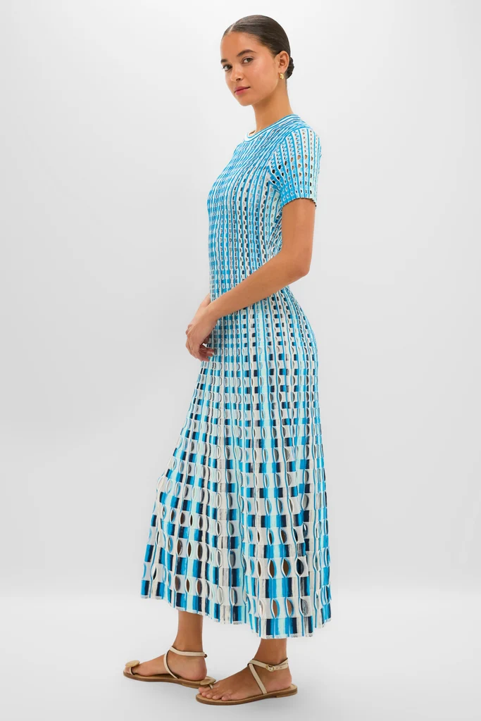 Azure Multi Zaida Midi Dress - Image 3