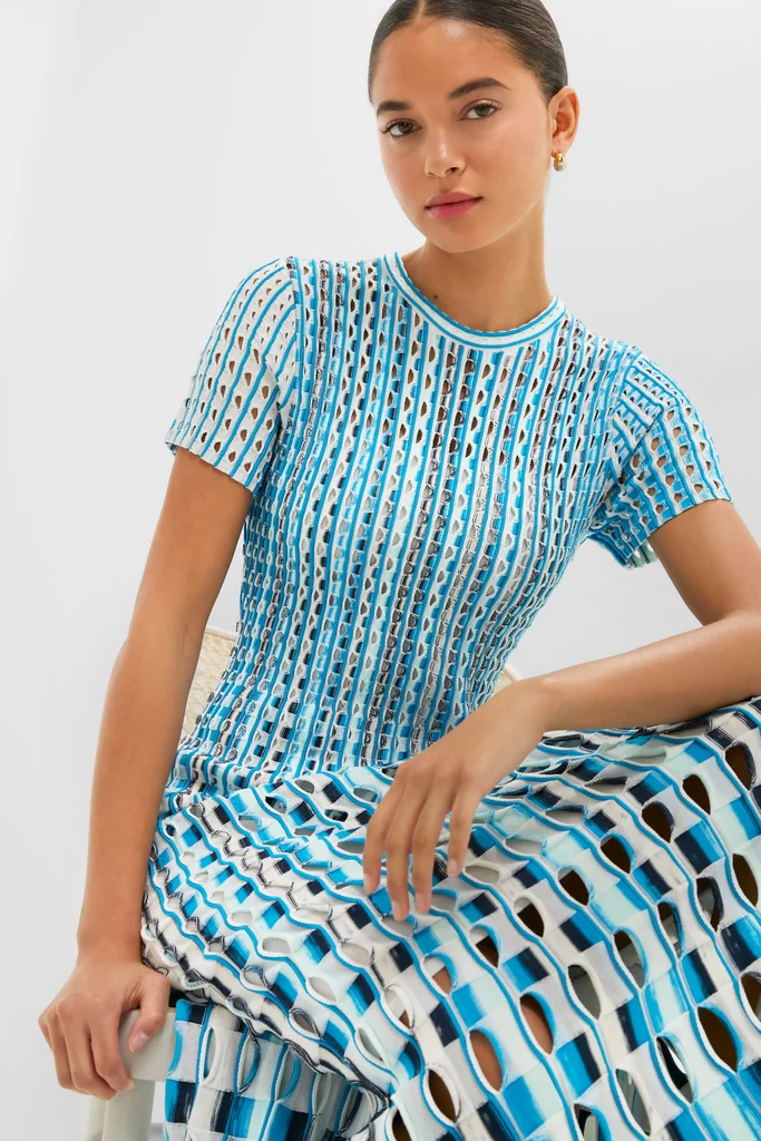 Azure Multi Zaida Midi Dress - Image 5