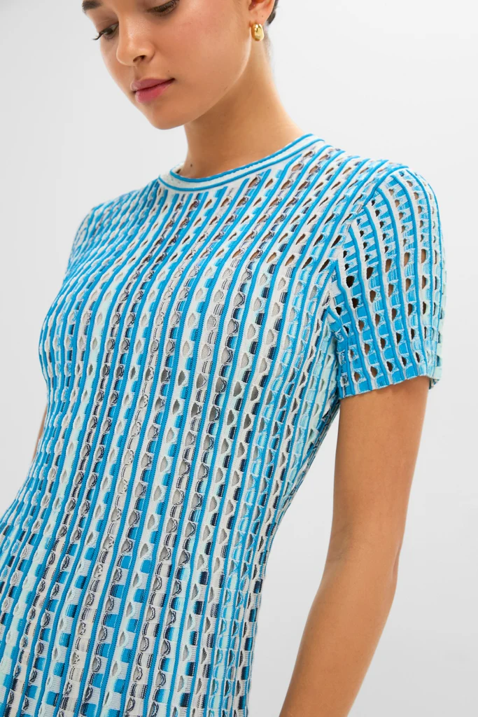 Azure Multi Zaida Midi Dress - Image 6