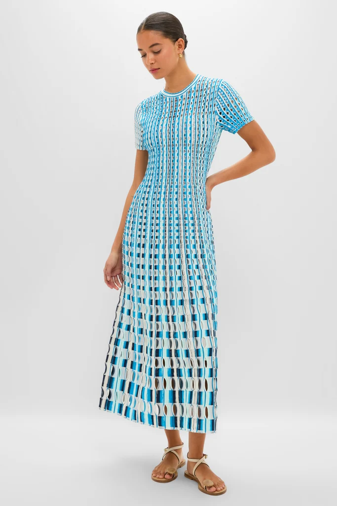 Azure Multi Zaida Midi Dress - Image 7