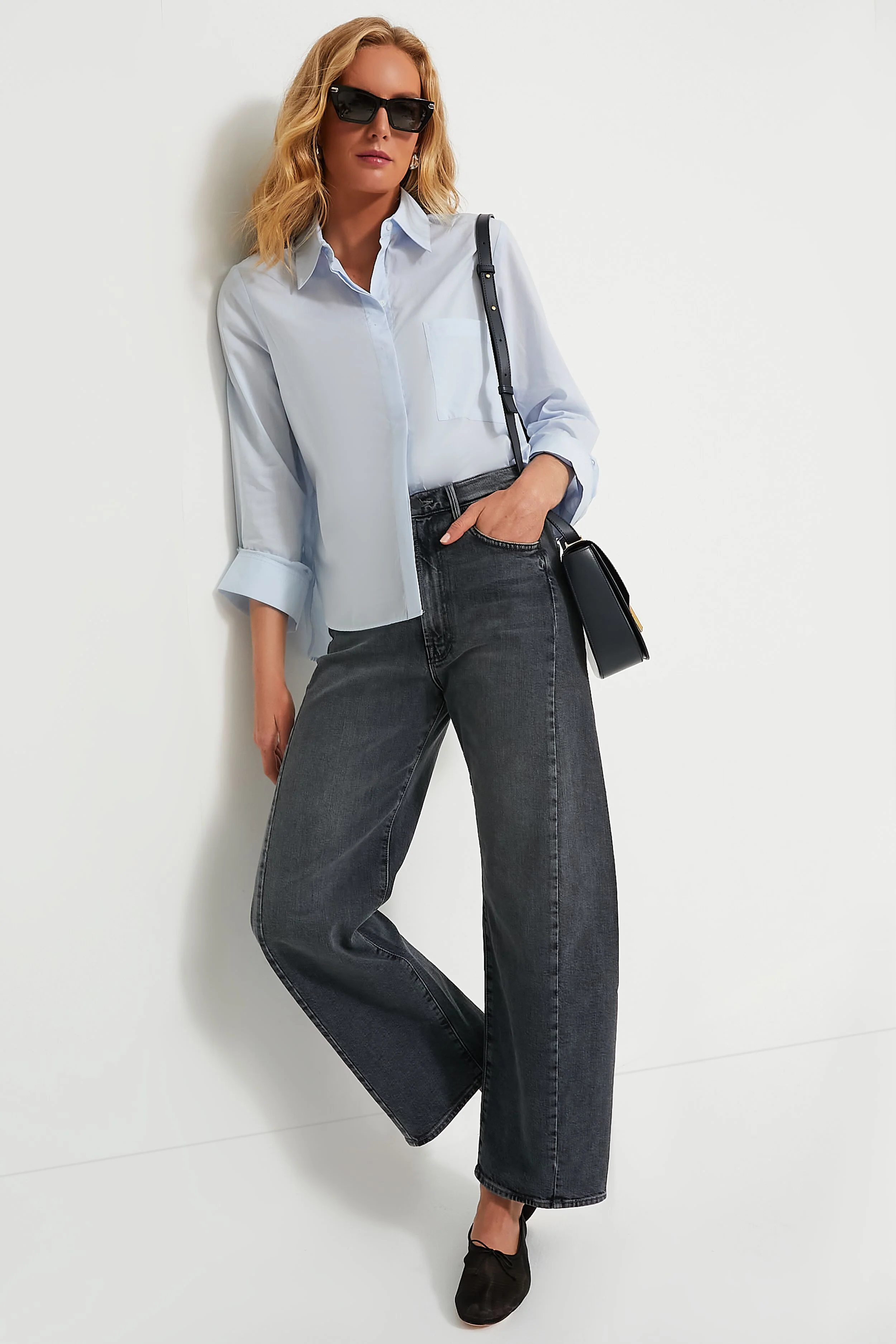 Baby Blue Boyfriend Shirt - Image 2