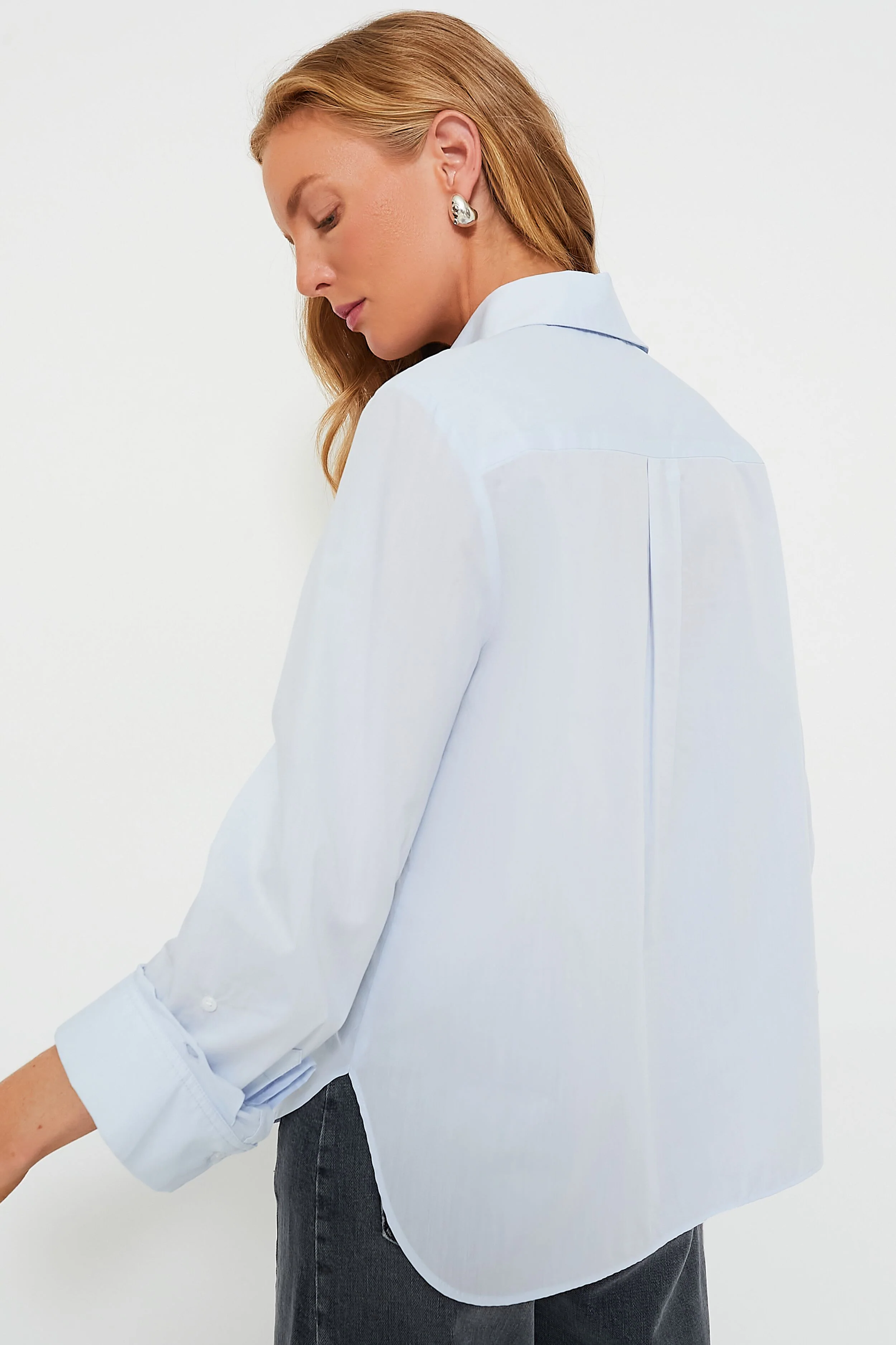 Baby Blue Boyfriend Shirt - Image 4