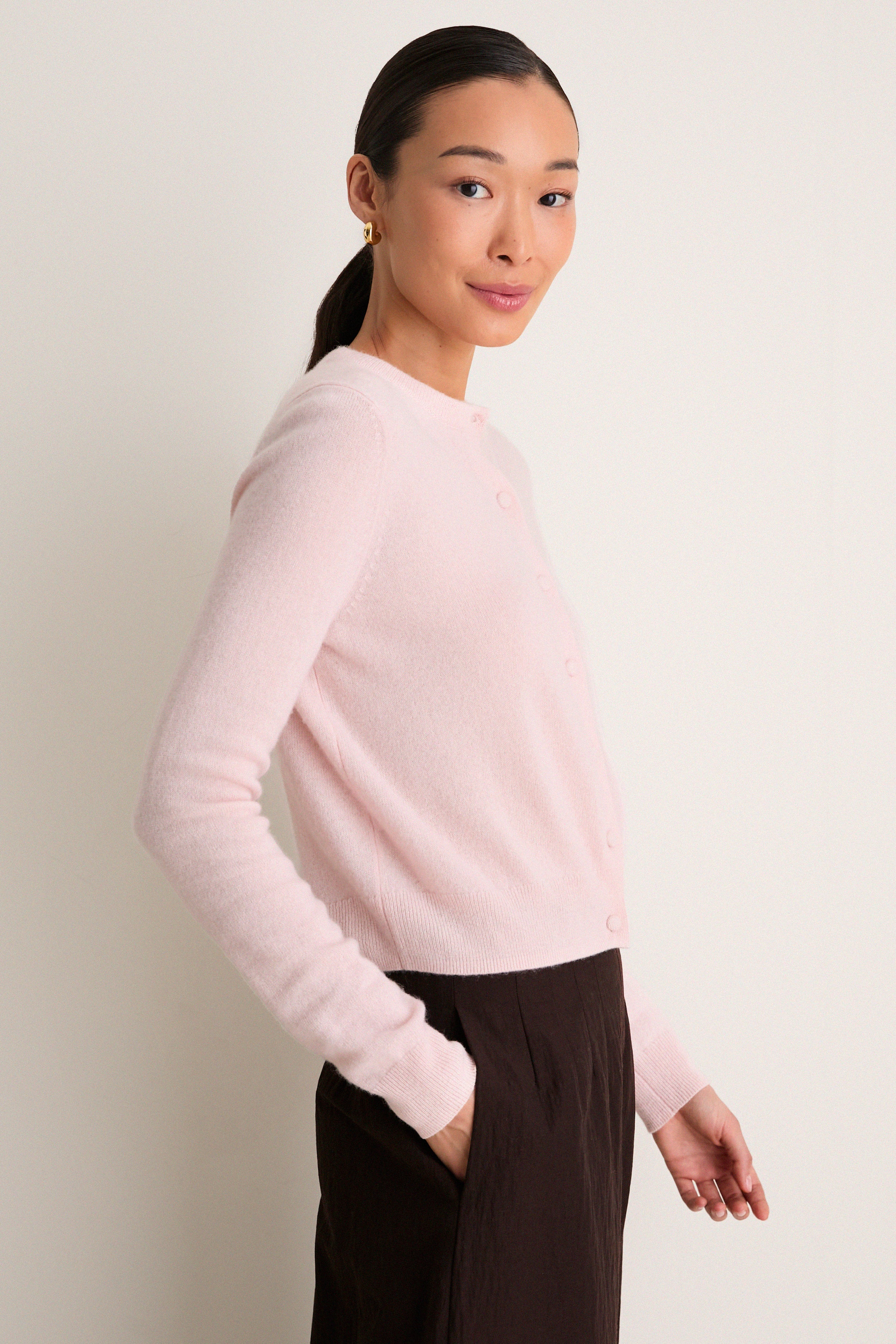 Ballet Slipper Cashmere Riley Cardigan - Image 3