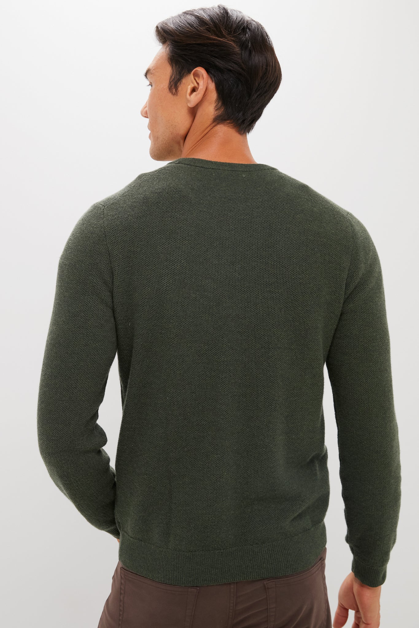 Barbour Green Sweater Tee - Image 4