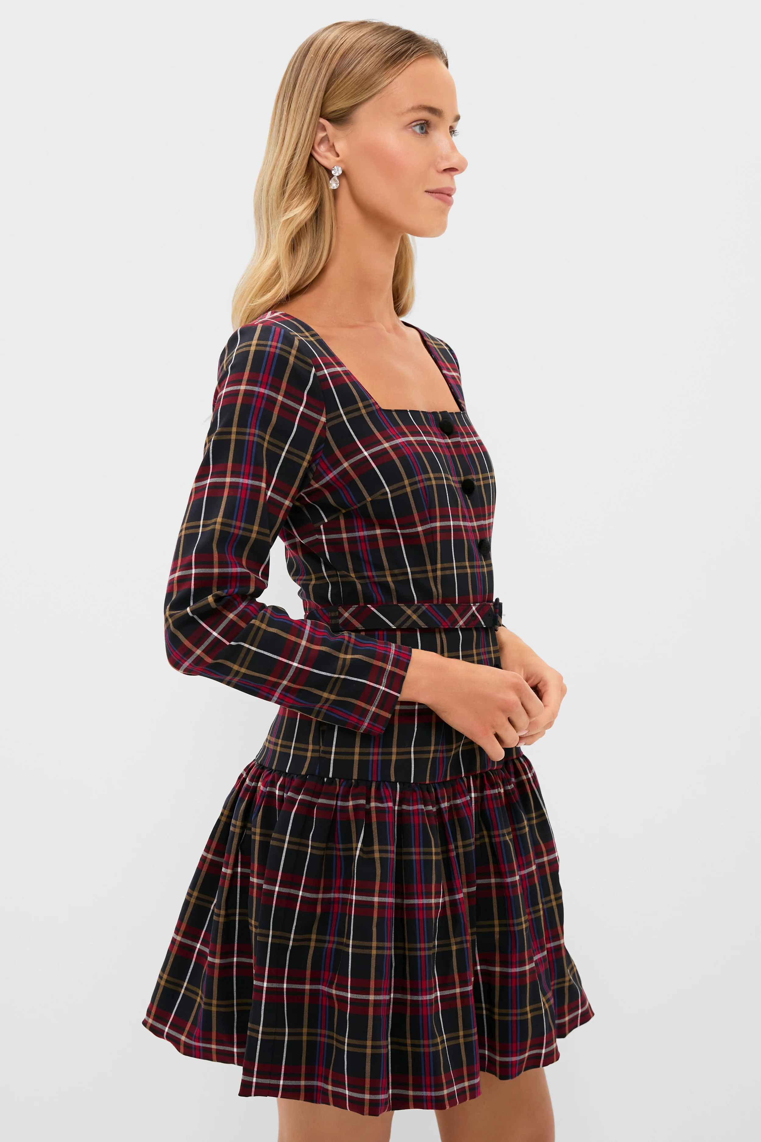 Baroque Tartan Bubble Liza Dress - Image 4
