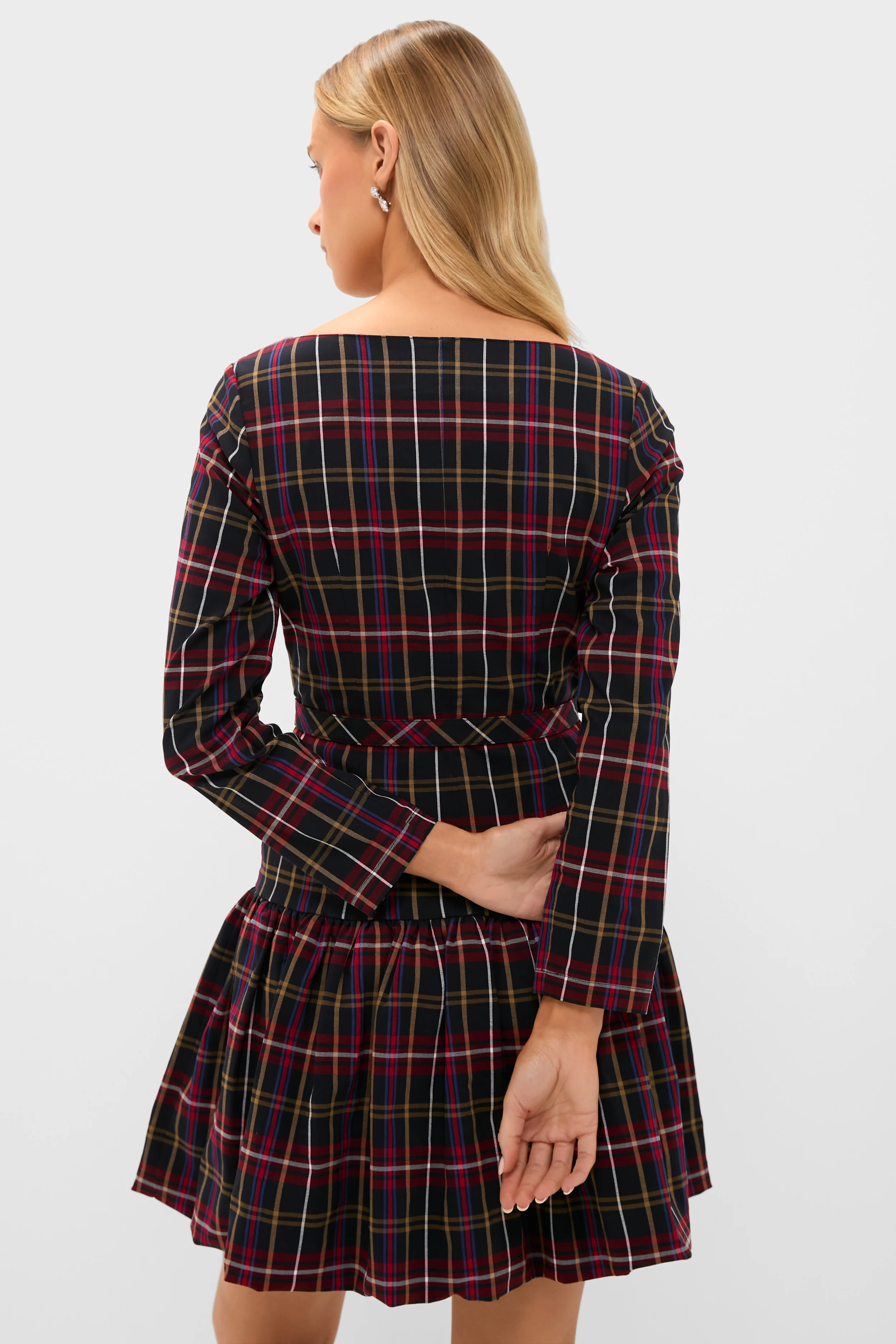Baroque Tartan Bubble Liza Dress - Image 5
