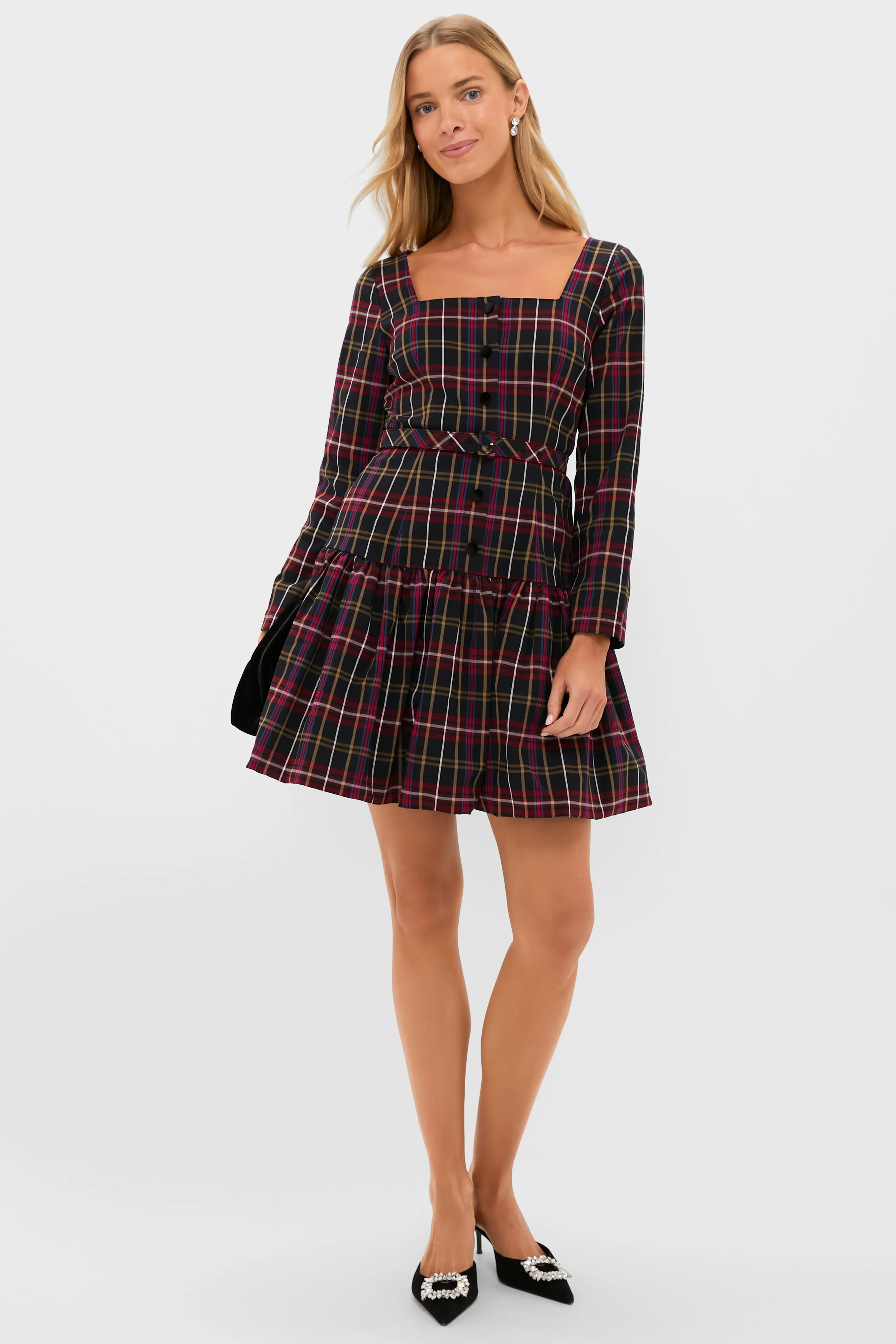 Baroque Tartan Bubble Liza Dress - Image 7