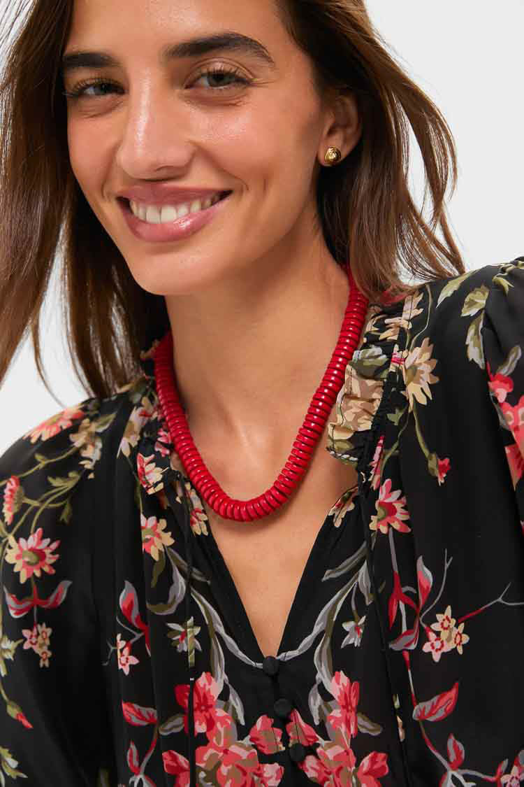 Barrell Red Statement Necklace - Image 2