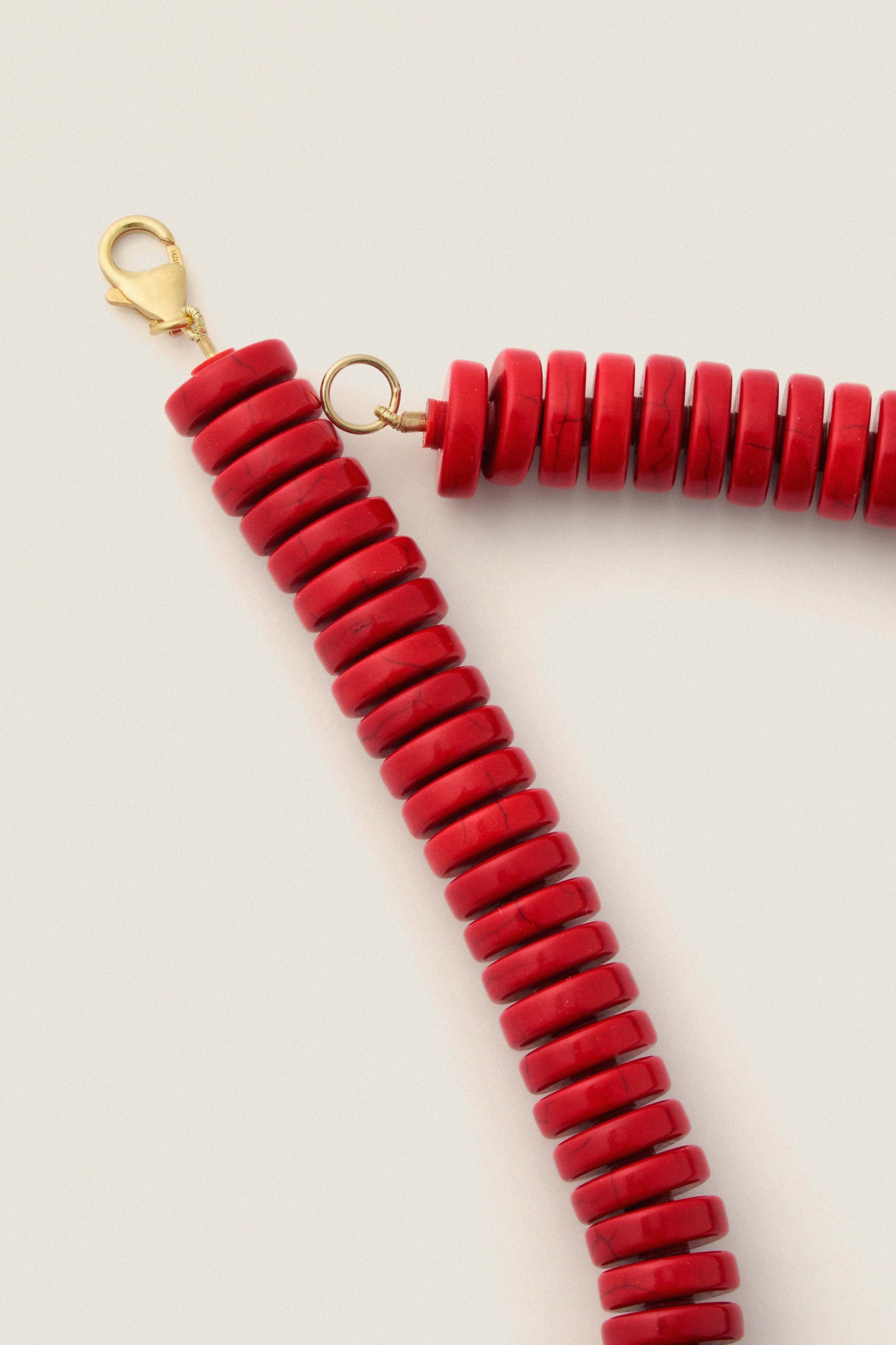 Barrell Red Statement Necklace - Image 4