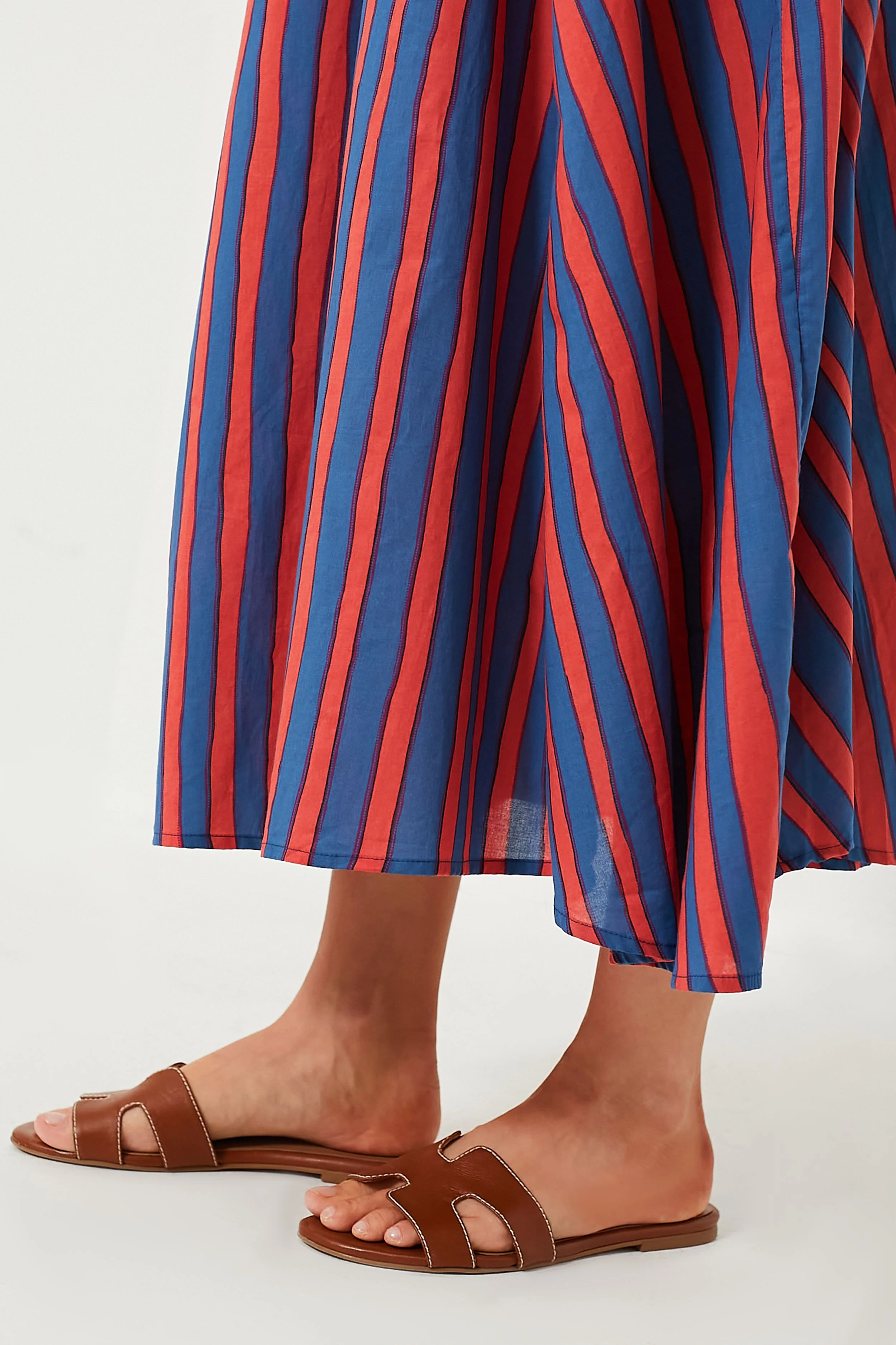 Batik Stripe Blood Orange Fiore Maxi Dress - Image 6