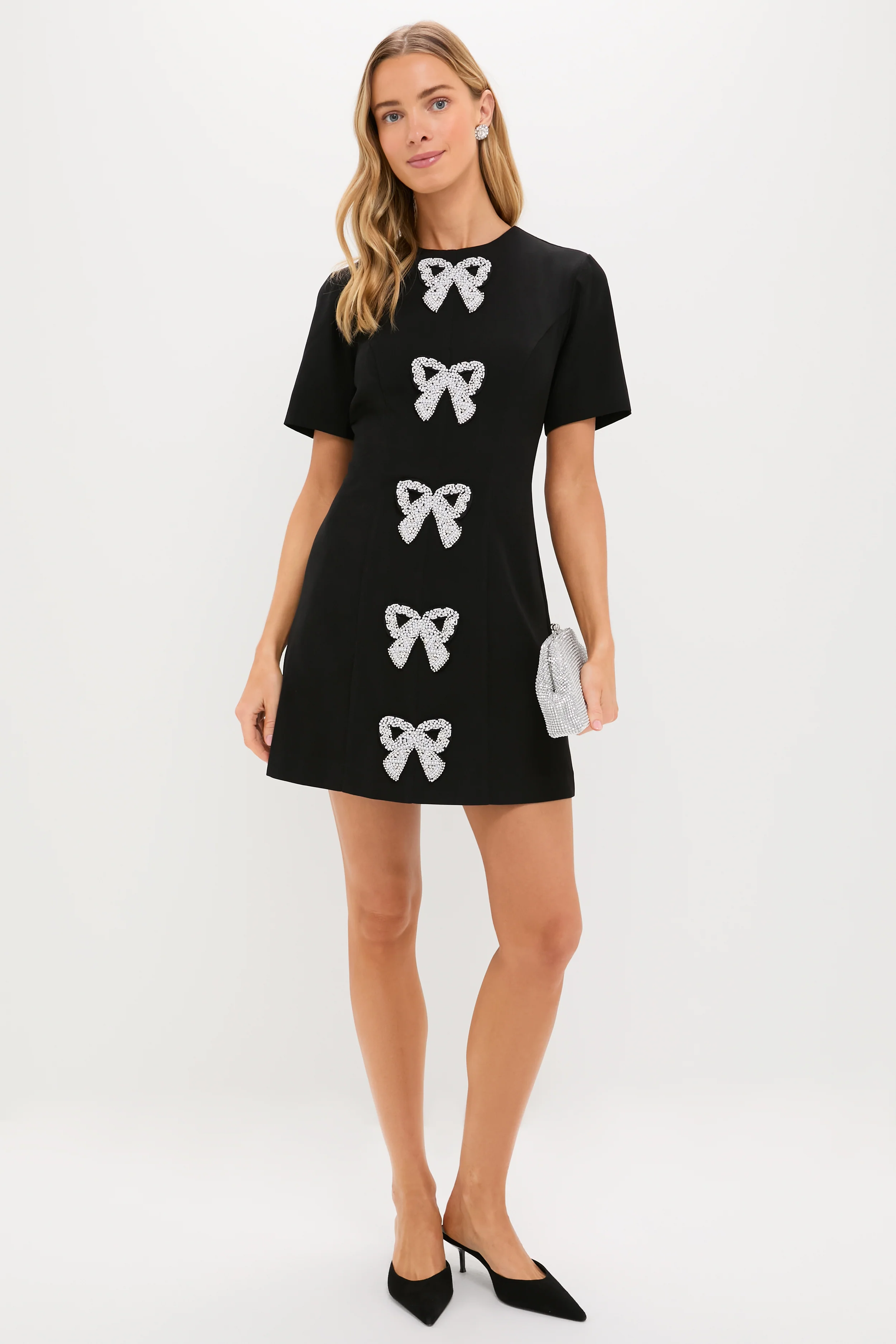 Beaded Bows Bernadette Mini Dress - Image 2