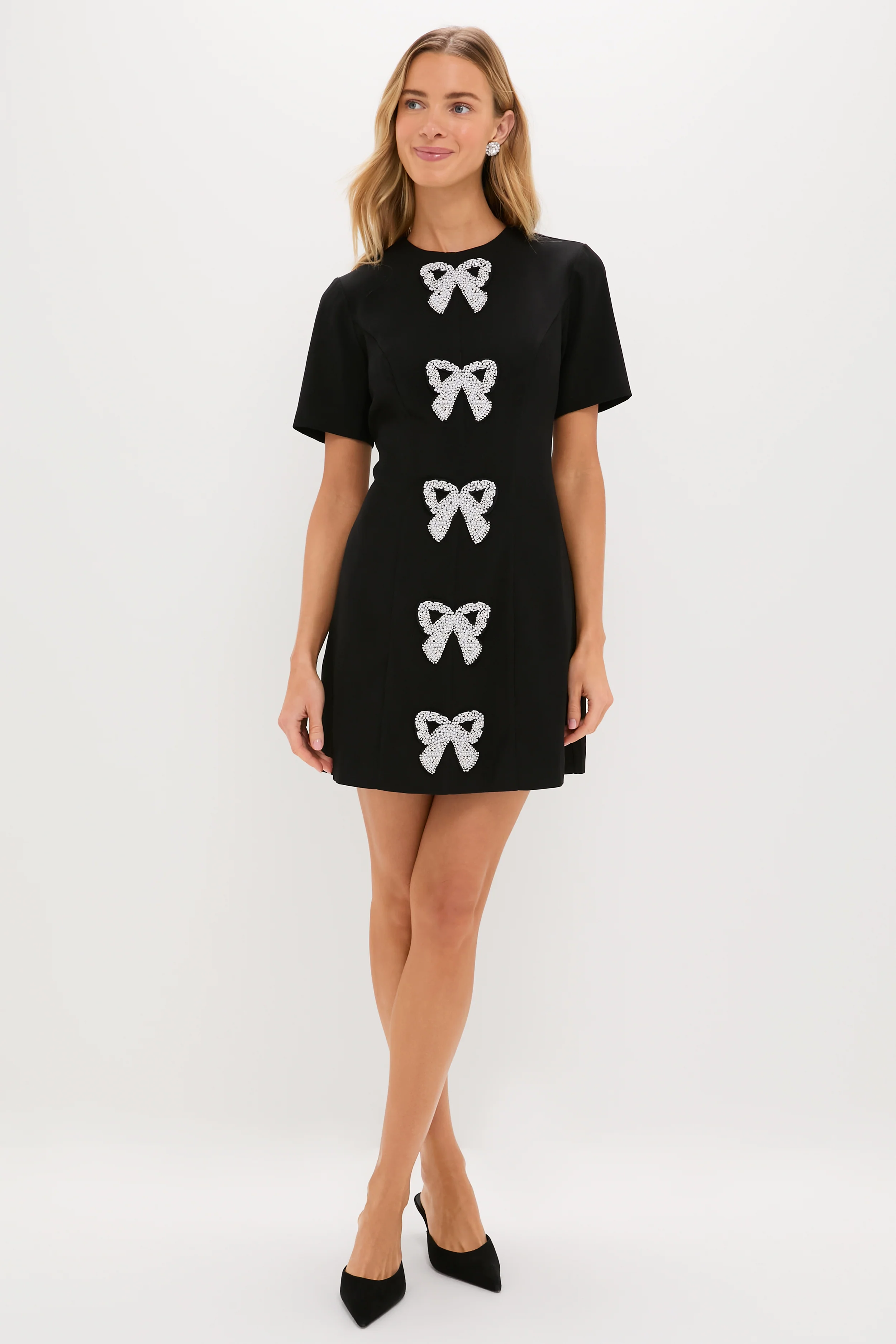 Beaded Bows Bernadette Mini Dress - Image 6