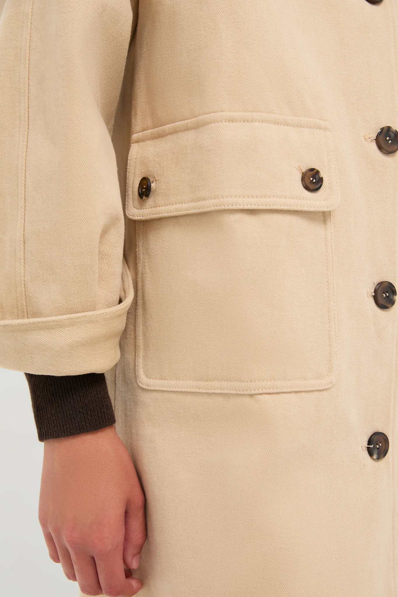 Beige and Navy Oakley Coat - Image 5